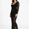Robe longue Alba en pointelle Robe longue Alba en pointelle