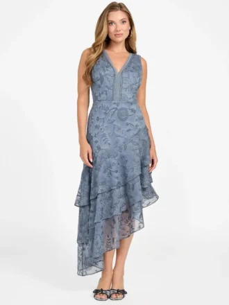 Robe à volants gaufrée Loren Robe à volants gaufrée Loren