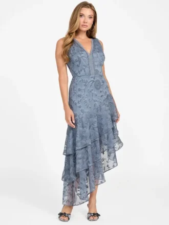 Robe à volants gaufrée Loren Robe à volants gaufrée Loren
