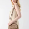 Sac bandoulière avec logo Leona