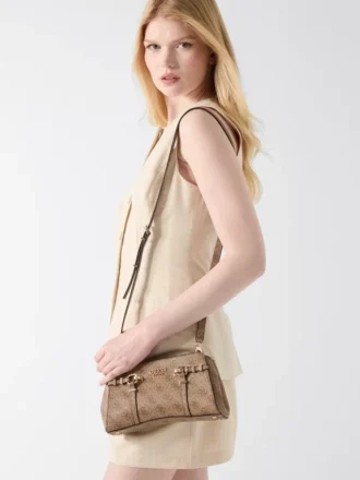 Sac bandoulière avec logo Leona