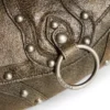 Sac à bandoulière en cuir craquelé