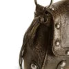 Sac à bandoulière en cuir craquelé