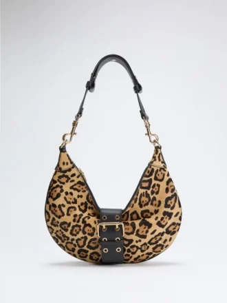 Sac à bandoulière Leopard Crescent