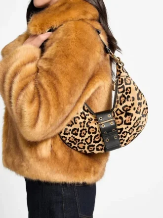 Sac à bandoulière Leopard Crescent