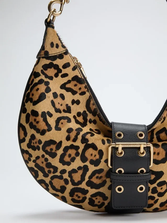 Sac à bandoulière Leopard Crescent Sac à bandoulière Leopard Crescent