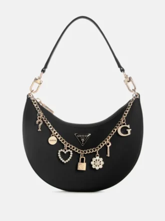 Sac hobo Tasmin avec breloque appliquée
