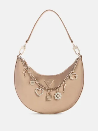 Sac hobo Tasmin avec breloque appliquée