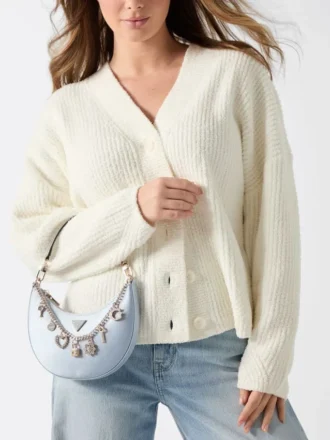 Sac hobo Tasmin avec breloque appliquée