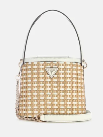 Sac seau à bandoulière en raphia Atalia Sac seau à bandoulière en raphia Atalia