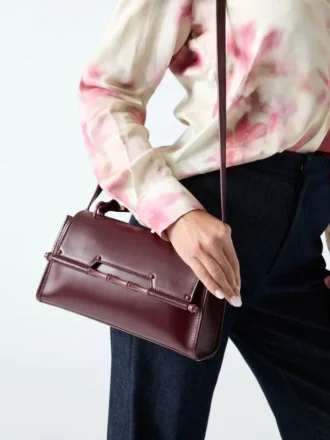 Sacoche en cuir Iris Bamboo