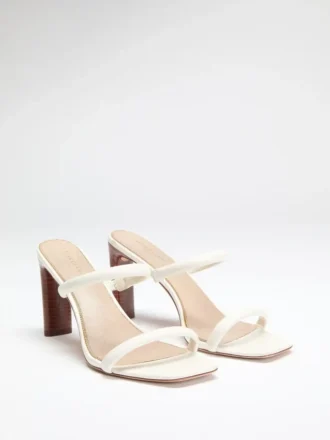 Sandales à double bride en cuir Pearl