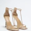 Sandales en cuir ornées Olivia