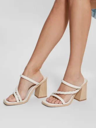 Sandales à talons en bois et lanières Barper