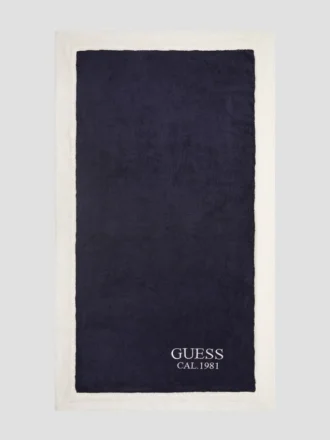 Serviette à bordure bicolore