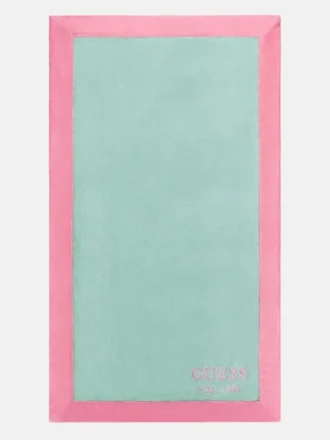 Serviette à bordure bicolore