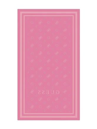 Serviette en jacquard à motif de pivoines
