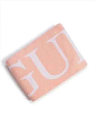 Serviette jacquard à motif triangle signature