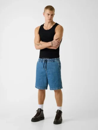 Short de jogging en denim