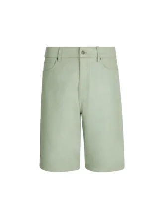 Short en cuir craquelé