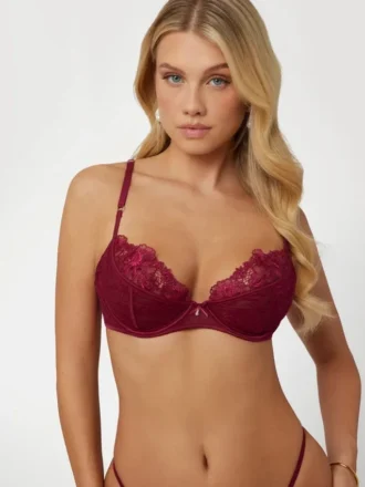 Soutien-gorge balconnet en dentelle florale Rebecca Soutien-gorge balconnet en dentelle florale Rebecca