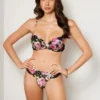 Soutien-gorge push-up à motif floral rose Soutien-gorge push-up à motif floral rose