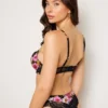 Soutien-gorge push-up à motif floral rose Soutien-gorge push-up à motif floral rose