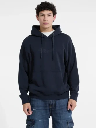 Sweat à capuche avec logo brodé