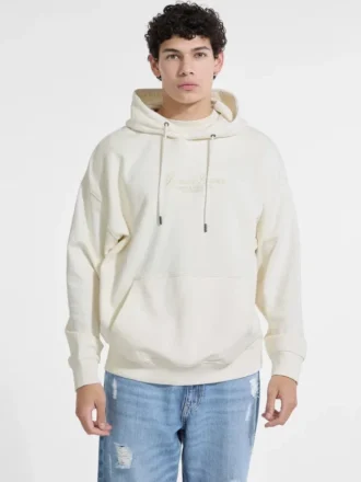Sweat à capuche avec logo brodé