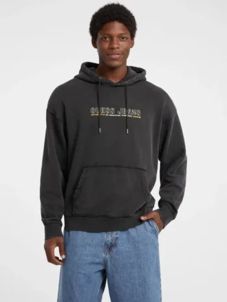 Sweat à capuche avec logo en contour
