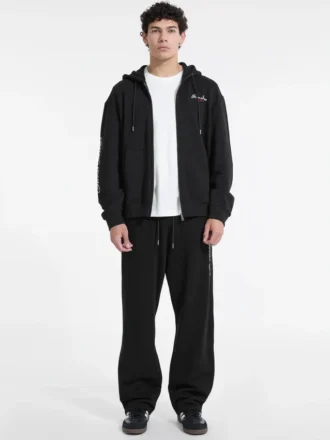 Sweat à capuche zippé avec inscription