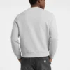 Sweat-shirt à col rond avec inscription en polaire