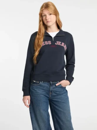 Sweat-shirt à demi-zip