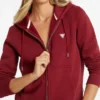 Sweatshirt zippé avec mini-écusson Sweatshirt zippé avec mini-écusson