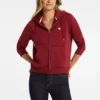 Sweatshirt zippé avec mini-écusson Sweatshirt zippé avec mini-écusson