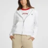 Sweatshirt zippé avec mini-écusson Sweatshirt zippé avec mini-écusson