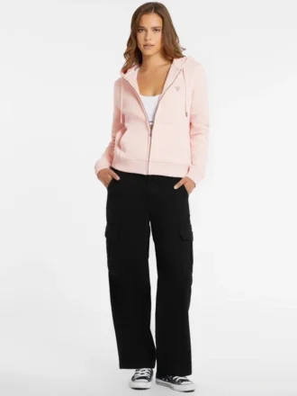 Sweatshirt zippé avec mini-écusson