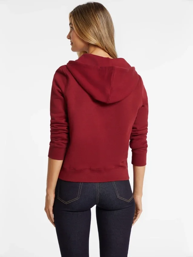 Sweatshirt zippé avec mini-écusson Sweatshirt zippé avec mini-écusson