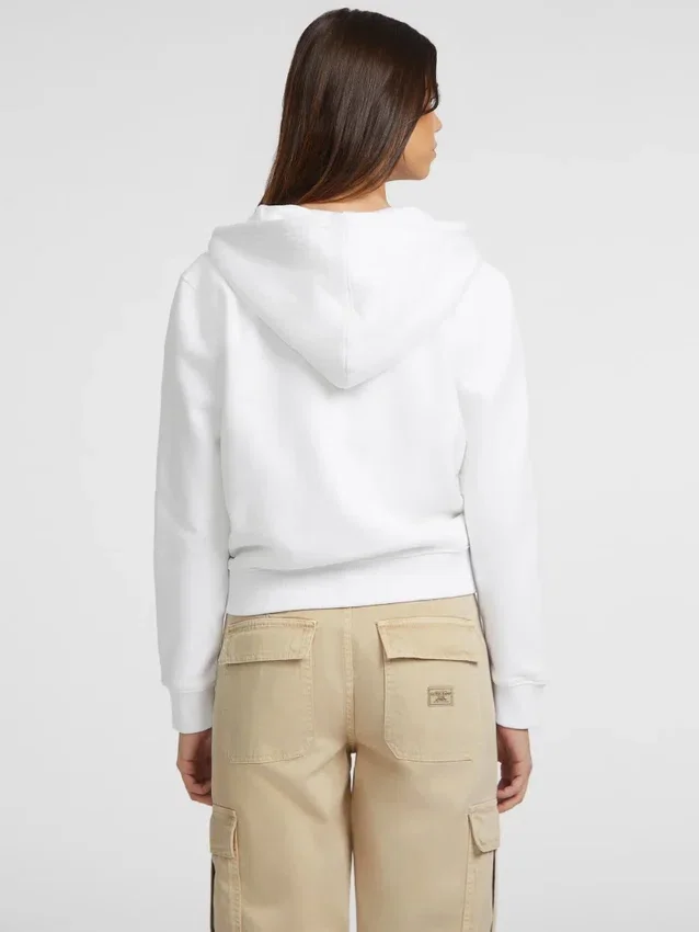 Sweatshirt zippé avec mini-écusson Sweatshirt zippé avec mini-écusson
