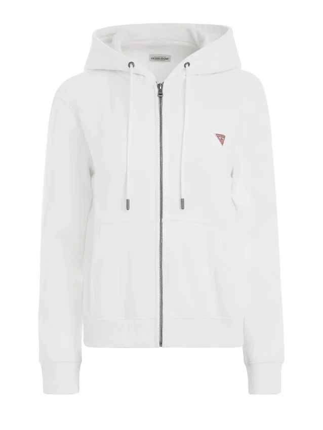 Sweatshirt zippé avec mini-écusson Sweatshirt zippé avec mini-écusson