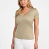 T-shirt basique Eco Light à col en V T-shirt basique Eco Light à col en V