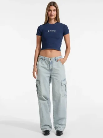 T-shirt bébé à logo indigo