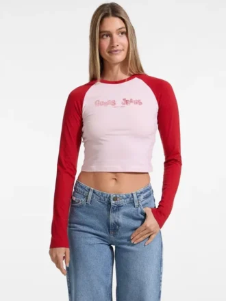T-shirt bébé à manches longues et manches raglan