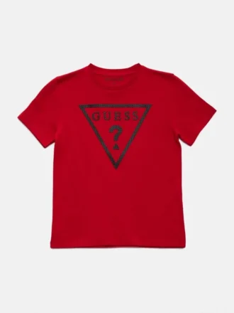 T-shirt à col rond avec logo Erikk (7-16 ans)