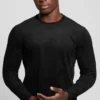 T-shirt à col rond en tricot imitation daim Garrett