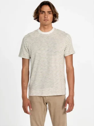 T-shirt à col rond rayé Baxter