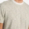 T-shirt à col rond rayé Baxter