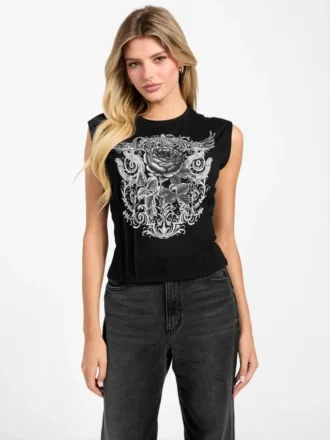 T-shirt corset Eco Rocker Rose