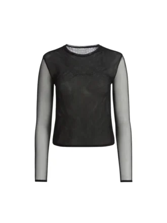 T-shirt à manches longues en maille