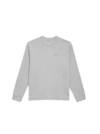 T-shirt à manches longues en tissu gaufré